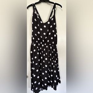 NWT A New Day Target Black and White Polka Dot Sleeveless Dress Size XXL 18